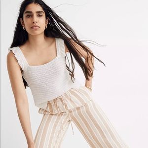 Madewell crochet tank size m